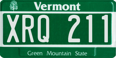VT license plate XRQ211