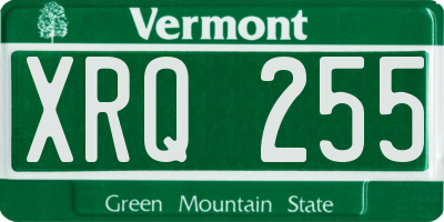 VT license plate XRQ255