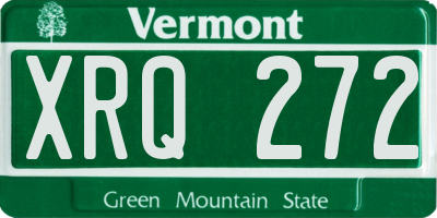 VT license plate XRQ272