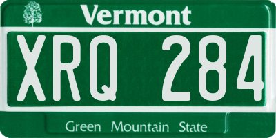 VT license plate XRQ284