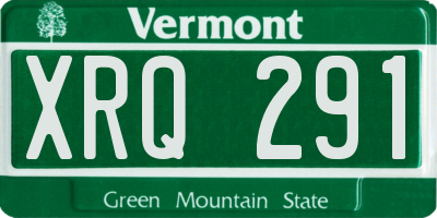 VT license plate XRQ291