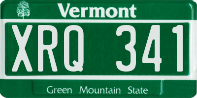 VT license plate XRQ341