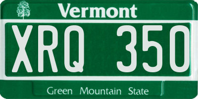 VT license plate XRQ350