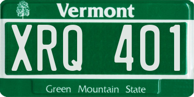 VT license plate XRQ401