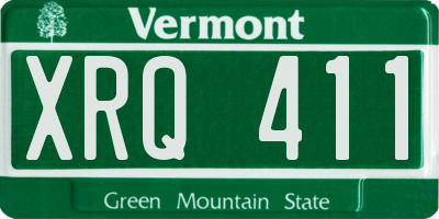 VT license plate XRQ411