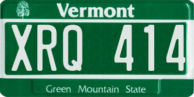 VT license plate XRQ414