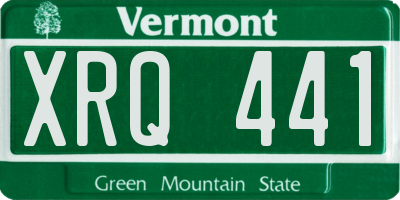 VT license plate XRQ441