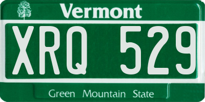 VT license plate XRQ529