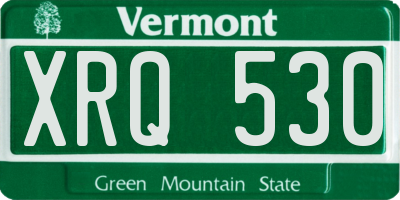 VT license plate XRQ530