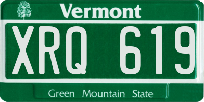 VT license plate XRQ619