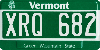 VT license plate XRQ682