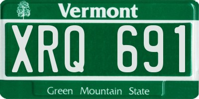VT license plate XRQ691