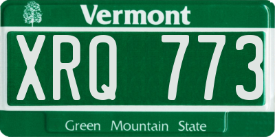 VT license plate XRQ773