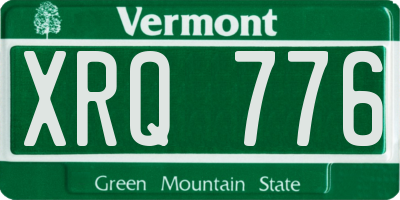 VT license plate XRQ776
