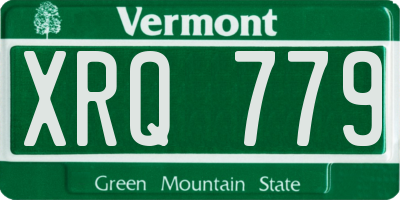 VT license plate XRQ779
