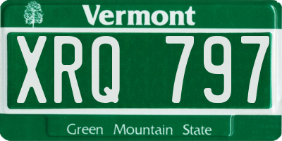 VT license plate XRQ797