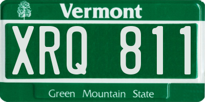 VT license plate XRQ811