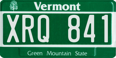 VT license plate XRQ841