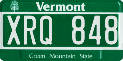 VT license plate XRQ848