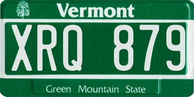 VT license plate XRQ879