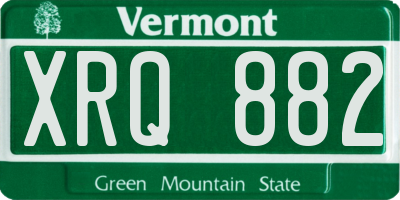 VT license plate XRQ882