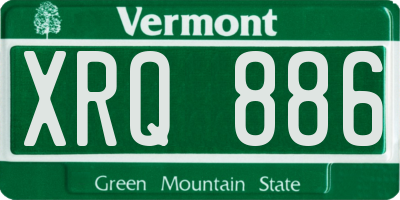 VT license plate XRQ886