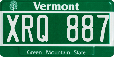 VT license plate XRQ887