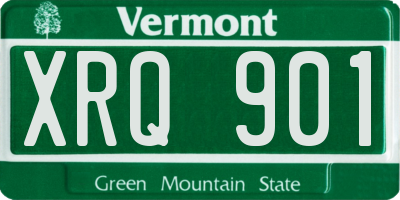 VT license plate XRQ901