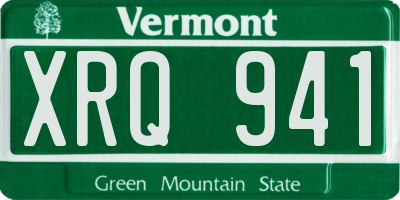 VT license plate XRQ941