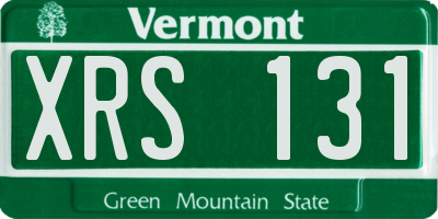 VT license plate XRS131