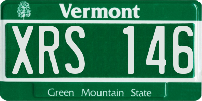 VT license plate XRS146