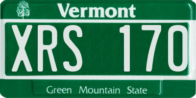 VT license plate XRS170