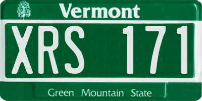 VT license plate XRS171