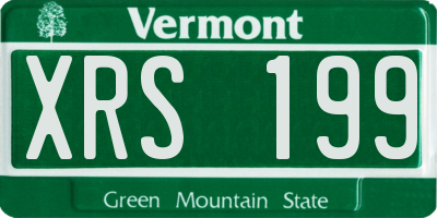 VT license plate XRS199