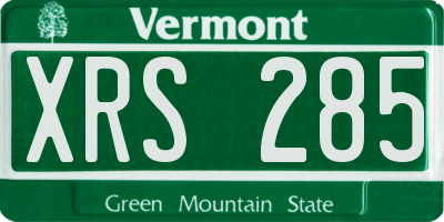 VT license plate XRS285