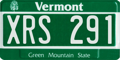 VT license plate XRS291