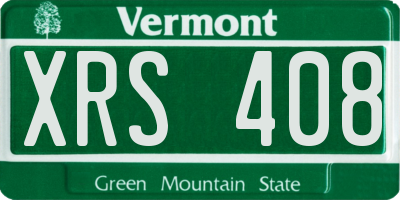 VT license plate XRS408