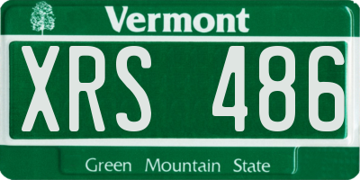 VT license plate XRS486