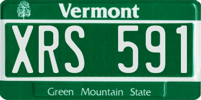 VT license plate XRS591
