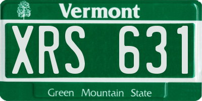VT license plate XRS631