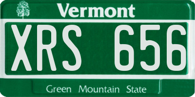 VT license plate XRS656