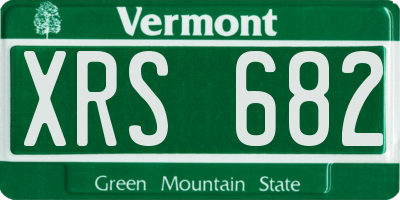 VT license plate XRS682