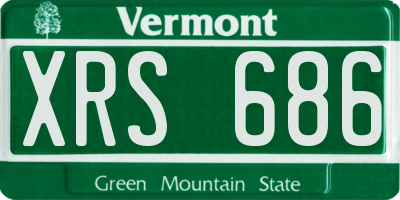 VT license plate XRS686