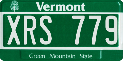 VT license plate XRS779