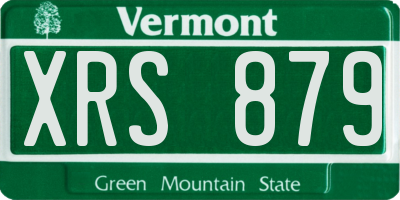 VT license plate XRS879