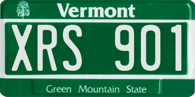 VT license plate XRS901