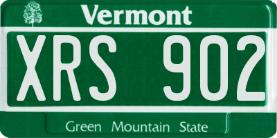 VT license plate XRS902