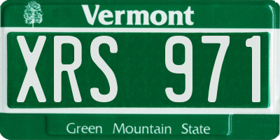 VT license plate XRS971