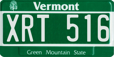 VT license plate XRT516