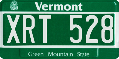 VT license plate XRT528